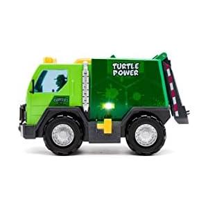Teenage Mutant Ninja Turtles Toy, Thrash 'N' Battle Garbage Truck with 3 Sewer Cap Launchers, Lights & Sounds, TMNT Mutant Ninja Turtle Vehicle for Kids, Ages 3+