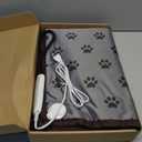 Large Dog Heating Pad 34x21in with Smart Thermostat Switch and Power Line Protection Tube,Obtained MET and UL Dual Certification,Waterproof Pet Heating pad, Suitable for Dogs of All Ages