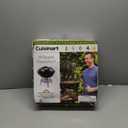 Cuisinart 14" Portable Charcoal Grill, Tabletop Outdoor Small Grill with Locking Lid and Dual Vents, Chrome Plated Travel Size BBQ Perfect for Camping, Tailgates, Cookouts, Black