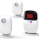 PILSAMAS Bed Alarms for Elderly Dementia Patients - Digital Sensor ID Display & Clip-On Caregiver Pager, Wirelss 1000ft Range, No Month Fee, Motion Sensors for Fall & Room Exit Alerts