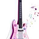 Kids Toddler Baby Childrens Electric Toy Guitar with Strap Ideal for 3 4 5 7 8 Year Old Boys Girls Gifts, (Pink)