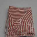 Tiffasea Indoor Door Mat 2'x3', Front Door Mats Machine Washable Small Area Rug Entryway Rug, Cotton Woven Indoor Outdoor Rugs Reversible Floor Mats for Bedroom/Bathroom/Kitchen (Orange&White)