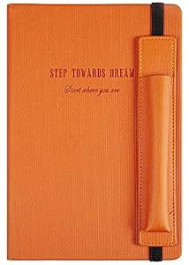 KetA Lined Notebook with Pen Holder, College Lined Journal, Premium Thick Paper, A5, 5.9 x 8.4 inch, 192 pages Dream Notebook (Orange) KetA Lined Notebook with Pen Holder, College Lined Journal, Premium Thick Paper, A5, 5.9 x 8.4 inch, 192 pages Dream Notebook (Orange)