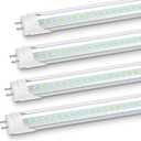 JESLED 36 Inch LED Tube Light, 3FT T8 Hybrid Type A+B, 14W 1600LM 5000K Daylight, Plug & Play or Ballast Bypass, F25T8 Fluorescent Replacement, Clear Cover, 4 Pack, ETL Listed