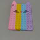 Besoar Cute Silicone Case for iPad 9th/8th/7th for Women - Cute Cartoon Kawaii Fashion Unique Design for Girls Kids Teens Boys Girly for iPad 7/8/9, Cat