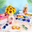 24 Pack End of School Year Gifts Kids Sunglasses Bulk 8 Colors with Cards and Organza Bags UV400 Protection for Boys Girls Age 3-12 Preschool Kindergarten Graduation Party Favors 2026