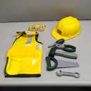 Toddler Tool Set, Construction Worker Costume for Kids 3 4 5 6, Boys Girls Pretend Play Toys with Construction Vest, Hat & Adjustable Tool Belt