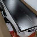 Henn&Hart 28" Wooden Accent Cabinet, Sideboard Buffet Cabinet with 2 Panel Doors, an Adjustable Shelf and Cable Management Cut-Out for Living Room, Dining Room, Bedroom or Entryway, Antiqued Gray Oak (Black Grain)