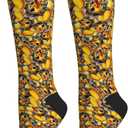 Compression Socks Knee High Support Socks Women Circulation Stockings for Athletic Running Cycling Flying