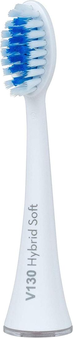 PRO-SYS White VarioSonic Electric Toothbrush Replacement Head (V130 Hybrid Soft), Burst Brush Head, Pack of 3