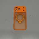 360 Spin Magnetic Stand for iPhone 17 Pro Max Case, [Fit for MagSafe][Military Protection][Full Camera Protection] Adjustable Kickstand iPhone Case for iPhone 17 Pro Max 6.9", Cosmic Orange