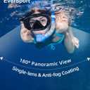 EverSport Swim Goggles Adult with Nose Cover, Anti-fog Clear Diving Mask Wide View No Blurring for Men Women Youth