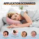 Ear Piercing Pillow for Side Sleepers with an Ear Hole for CNH and Ear Pain Ear Inflammation Pressure Sores, Cotton and Polyester Adjustable Filling Washable and Adjustable Ear Guard Pillow, Pink