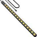 HHSOET 16 Outlet Long Power Strip, 6FT Heavy Duty Power Strip with 4800J Surge Protection, 20a Mountable Wide-Spaced Outlets for Home, Office, Garage & Workshop - ETL Certified