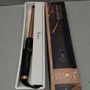 3/4 Inch Curling Wand for Long Hair,Long Barrel Curling Iron Wand for Beach Waves,Dual Voltage Hair Curling Iron Ceramic Thin Barrel