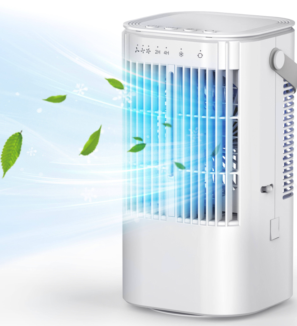 Portable Air Conditioner Fan Water Ice Cooling Fan for Office Room Spray Mist Fan