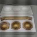 LCCCK Decorative Tray with Balls Set, Gold Decor Orbs TV Stand, Coffee Table Centerpiece, Elegant Orbs Decorative Balls for Dining Kitchen Console Fireplace Decor Centro De Mesa De Comedor