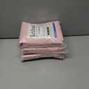 3 x Lecloud Wasa Blush Pink Sheer Curtains, Voile Short Curtains with Jacquard Pattern, Light Filtering Window Curtains for Kitchen Bedroom 45 Inch Length 2 Panels Set, 42 W x 45 L