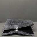 WESTERN HOME Pet Bed Mat, Large Dog Beds for Crate, 42x27 in, Soft Faux Fur, Washable Anti-Slip, Kennel Mat for Sleeping, Grey (05-Plush-Grey)