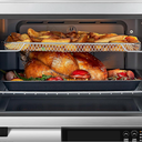 COSORI Ceramic Air Fryer Toaster Oven Combo, 11-in-1 Flat-Sealed Heating Elements for Easy Cleanup, Innovative Burner Function, 26QT, Silver, Stainless Steel