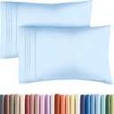 Queen Pillow Cases Set of 2 - Ultra Soft Hotel Quality Pillowcase Covers - Comfy, Cozy & Wrinkle Free - Shrink, Stain & Fade Resistant - Machine Washable Pillow Protectors - 2 Piece Set - Light Blue (19 - Baby Blue)