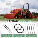 for Kubota Hydraulic Hoses Kit, Fit for Kubota LA350a, LA401, LA402, LA402-1 Front Loader Hydraulic Hoses - Include 7J303-76610/75535-66620/7J999-95562 Boom & Bucket Cylinder Hoses