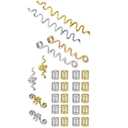 Hair Accessories Dreadlock Hair Jewelry for Women Braids Gold Snake Hair Clips (28 Pcs Golden)