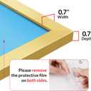 LaVie Home 16x20 Picture Frame for Wall Display, 16x20 Gold Picture Frame with HD Plexiglas, 16 x 20 Poster Frame 1 Pack, Display Frame for Vertical or Horizontal, Classic Collection