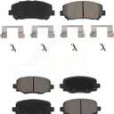 CMX Front Rear Ceramic Brake Pads Kit Replacement For Jeep Cherokee Chrysler 200 KCX-100011