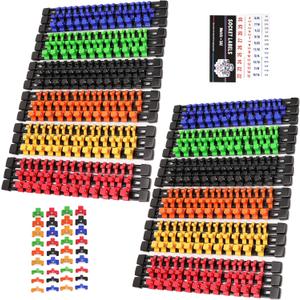 SWANLAKE 36-Piece Socket Organizer, 1/4-Inch x 192 Clips, 3/8-Inch x 180 Clips, 1/2-Inch x 144 Clip, Socket Holder Clip Rail, Drive Sockets Trays for Tool Box Drawer