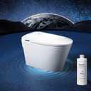 Bazyths Smart Toilet with Foam Shield, Auto Open/Close Lid, Built-in Tank, 12" Rough In, Foot Sensor Flush, Warm Dryer, Heated Seat, Self Cleaning, Comfort Height One-Piece Elongated (ZYS1)