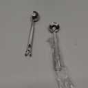 Stainless Steel Coffee Scoop with Clip 2-in-1 Coffee Measuring Spoon (1 Tbsp) for Ground Coffee, Tea, Protein Rustproof, Dishwasher Safe, Bag Sealer for Freshness(2 PCS)