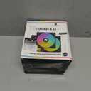 ARCTIC P12 Pro Reverse A-RGB  120 mm Premium Fan with Reverse Airflow, PWM Fan with Y Cable Splitter, 500-3000 RPM, 0 RPM <5% PWM, 5V Digital RGB, hydrodynamic Bearing, 4-Pin - Black