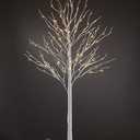 LIGHTSHARE 8 Feet 132L LED Birch Tree Lights, Warm White, for Holiday Party and Christmas Decoration, Indoor and Outdoor Use