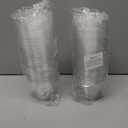 100 Pack 9 oz Clear Plastic Cups, Sturdy & Food Safe Disposable Plastic Cups for Wine Cocktail Punch