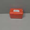 H4D 3x5 Index Card Holder with 100 Heavyweight Ruled Index Cards and 25 Plastic Dividers, Red