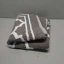 Buganda Indoor Door Mat, Dirt-Resistant and Absorbent Doormat, Anti-Slip, Low Profile Floor Mats for Inside Entryway, Front, and Back Door Entrance (48x32 Inches, Grey)