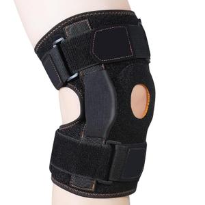 CHIYAN Hinged Knee Brace with Side Stabilizers for Men Women, Metal Hinge Knee Support for Meniscus Tear Arthritis Pain Relief, ACL, PCL, MCL (Small(1 Pack), Black)