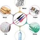 8Pcs Long Head Deep Hole Markers Pens 33mm Long Nib Marker Waterproof Permanent Ink Multi Purpose Quick-Dry Construction Markers Deep Drill Long-nose Marker for Woodworking Decoration