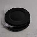 uxcell 10pcs Charger Plates Bulk 13 Inch Plastic Charger Plates Round Plate Charger for Dinner Wedding Party Event Table Setting Decoration Black