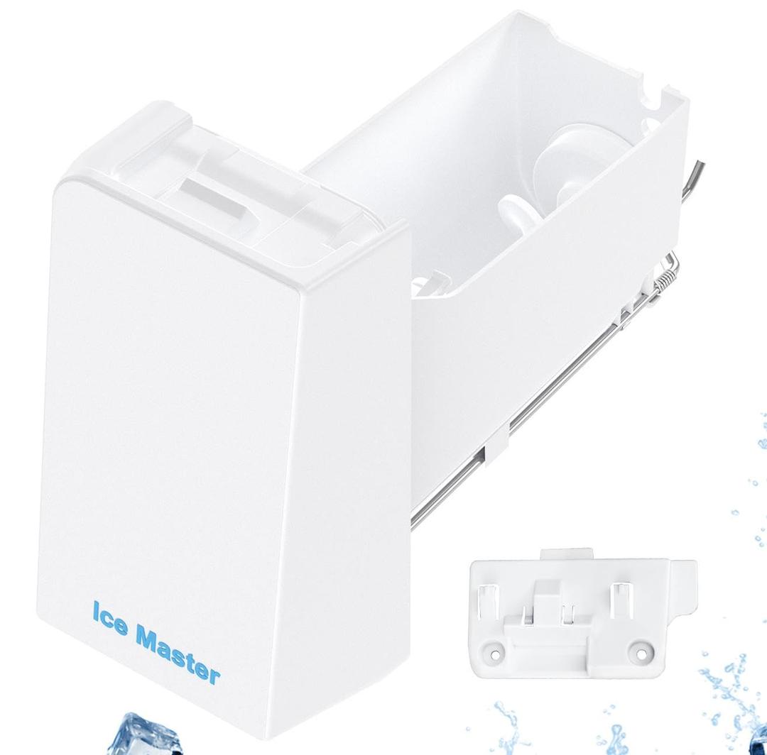 Upgraded DA97-14504C Ice Bucket Replacement for Samsung Refrigerator Ice Maker Tray Part DA97-14504A Ice Container Assembly RF22KREDBSR, RF23HCEDBBC, RF23J9011SR, RF24FSEDBSR Fridge Assy Tray Ice Bin