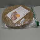 13 in Round Woven Placemats Plate Chargers Set of 10, Boho Farmhouse Rustic Woven Place Mats for Dining Table Decor, Rattan Wicker Table Mats Jute Braided Chargers for Dinner Plates