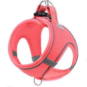 Joytale Small Dog Harness, Breathable Mesh Step-in Vest, Reflective Soft Padded Harnesses Small Sized Dog for Walking, Pink, S (S--Chest: 15-16.5'')