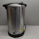 Double Wall Coffee Urn 100Cups Large Coffee Dispenser 14.2L Full Stainless Steel Commercial Coffee Maker Quick Brew Electric Beverage Dispenser Hot Water Urn (silver)