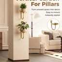 Leaf&lull Wall Plant Holder Planter with Wall Planters for Indoor Plants Plant Hanger Hanging Plant Holder Wall Hanging Decor 2 Pack Golden