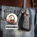 Fits the remote for Cadillac key fob cover perfectly, Compatible with Cadillac ESCALADE XT4 XT5 XT6 CT4 CT5 CT6 ATS 5 Button Key Protector Fob Chain Case Shell/Black