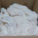 IKALIFE Cozy Bubble Faux Fur King Blanket for Bed, 90x108 Cream