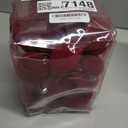 28PCS Velvet Christmas Balls Ornaments, Flocked Shatterproof Burgundy Xmas Tree Hanging Decoration Plastic Ball Set Bulk Ornament for Winter Trees Holiday Party Home Wreath Decor