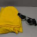 Ramede 3 Pcs Simple Halloween Costume Set Includes Yellow Long Sleeve T-Shirt Cuffed Beanies Hat and Steampunk Goggles (2 X-Large for Adult)