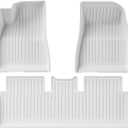Floor Mats for Tesla 2024-2026 Model 3 5-Seat Floor Mats White, Model 3
